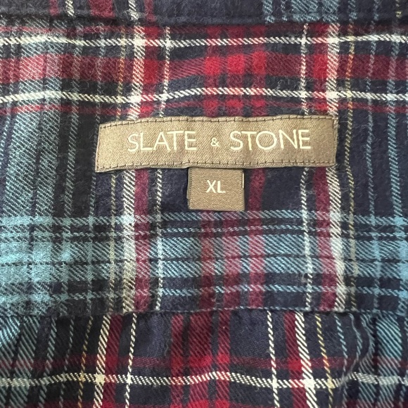 Men’s Flannel Shirt XL Slate and Stone - Picture 2 of 3